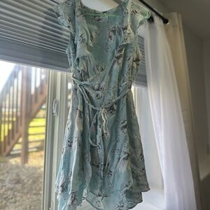 Free People Blue Wrap Dress